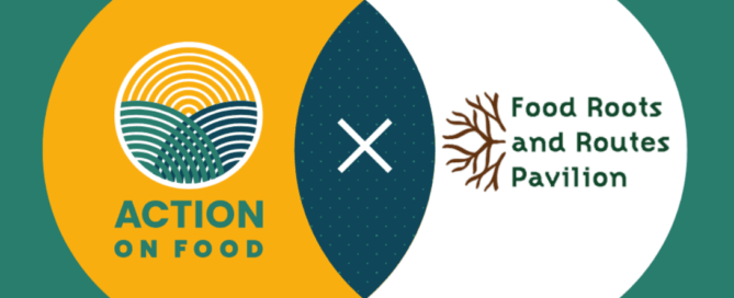 Arte com logo dos pavilhões